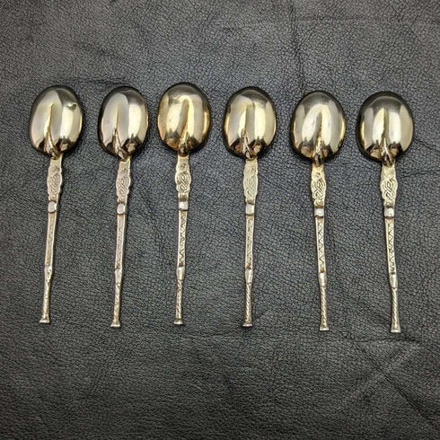 1936 British Vintage Sterling Silver Annoying Spoons Set of 6 in a Case