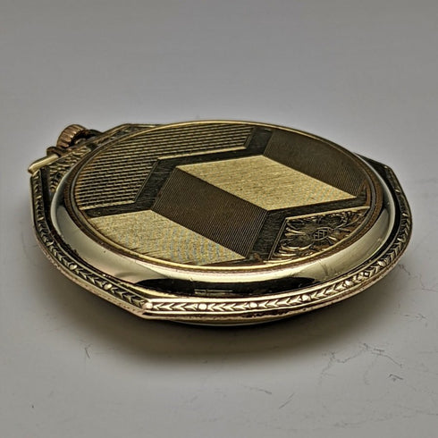 復古瑞士 HELVETIA 鍍金錶殼懷錶做工不錯