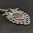 Around 1887 British Antique Sterling Silver Albert Chain 49g Sterling Silver Medal Fob