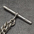 Around 1887 British Antique Sterling Silver Albert Chain 49g Sterling Silver Medal Fob