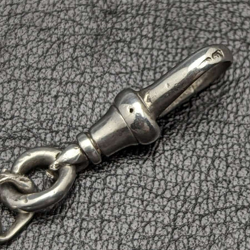 Around 1887 British Antique Sterling Silver Albert Chain 49g Sterling Silver Medal Fob
