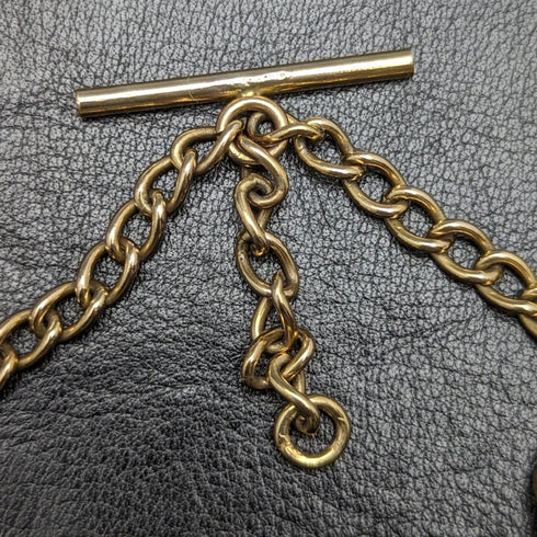 British Vintage Gold Plated Double Albert Chain