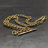 British Vintage Gold Plated Double Albert Chain