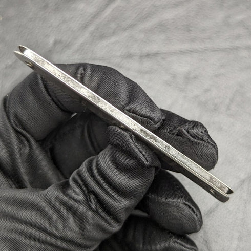 1904 年英國古董純銀手柄折疊迷你刀帶尺子