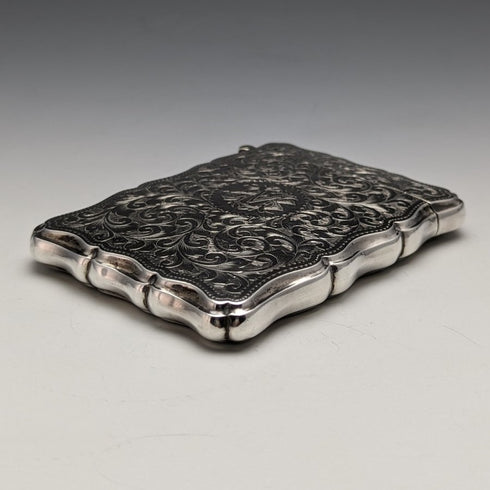 1900 年英國古董純銀厚卡夾 106 克