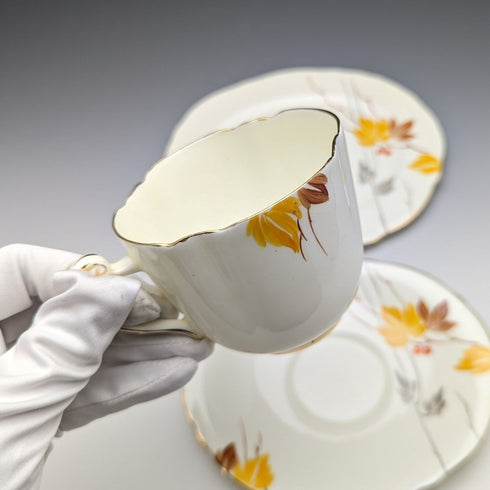 1930s British Paragon teacup trio