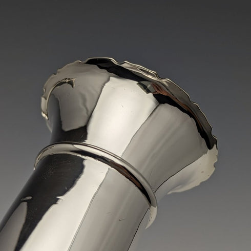 1909 年英國古董純銀中號花瓶一對 341 克