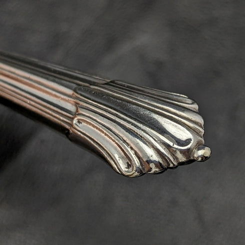 英国アンティーク シルバープレート製 カトラリーセット6x2 アルバニーパターン トレー入り