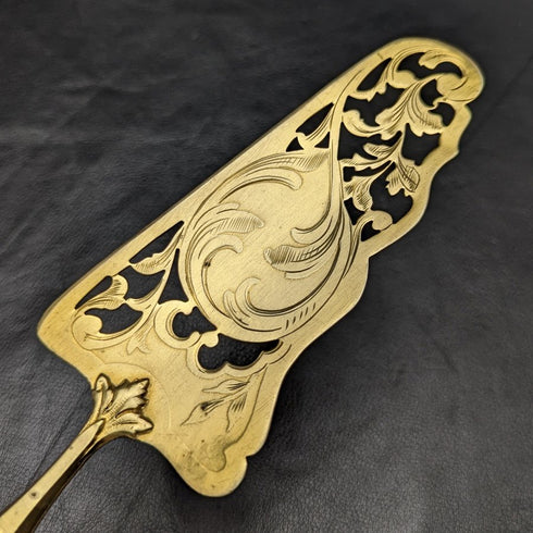 法國仿古純銀手柄蛋糕服務器