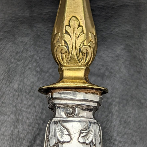 法國仿古純銀手柄蛋糕服務器