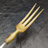 French Antique Pure Silver Handle Salad Server Set