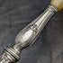French Antique Pure Silver Handle Salad Server Set