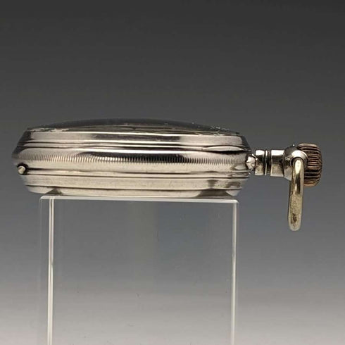 1900年頃 アンティーク TISSOT 懐中時計 銀側ケース シリンダー脱進機 動作良好