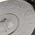 US vintage sterling silver rim decorated cut glass plate diameter 19cm