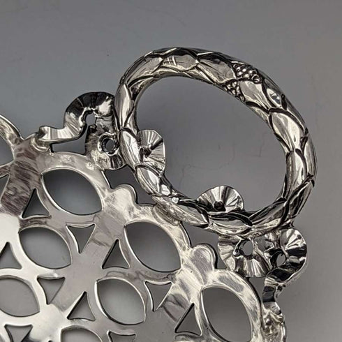 1911 British Antique Sterling Silver Bowl Earring Decoration 452g MAPPIN & WEBB