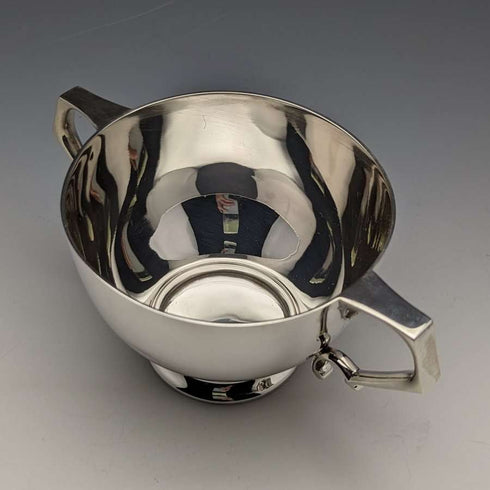 1909 British Antique Sterling Silver Bowl & Spoon Set in BOX