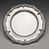 British vintage silver plate dessert plate pair diameter 21cm