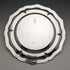 British vintage silver plate dessert plate pair diameter 21cm