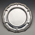 British vintage silver plate dessert plate pair diameter 21cm