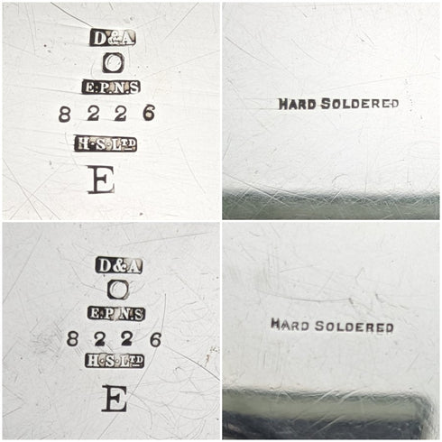 英国ヴィンテージ シルバープレート製 デザートプレート ペア 直径21cm