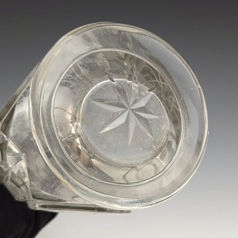 1915 年英國仿古切割玻璃大花瓶,純銀裝飾 Walker&Hall