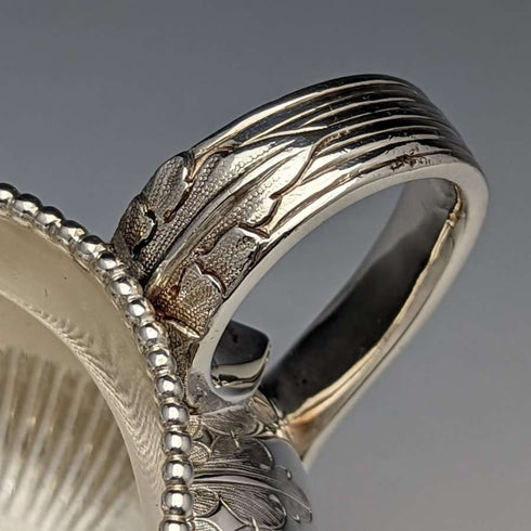 Jarra de crema de plata chapada, antigüedad británica de alrededor de 1865