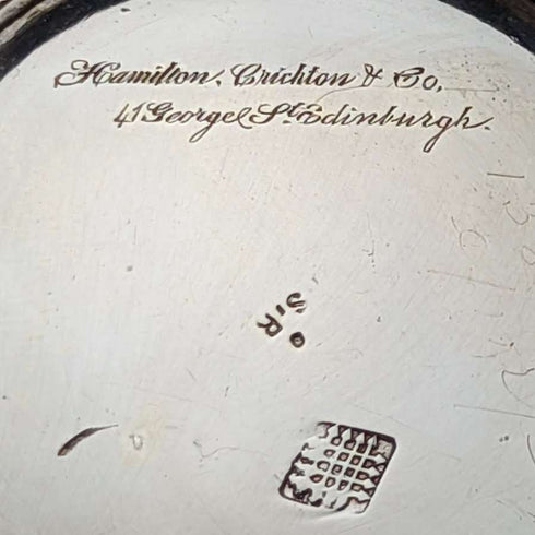 Jarra de crema de plata chapada, antigüedad británica de alrededor de 1865