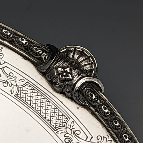 1935 年英國復古純銀蜜餞/塔扎直徑 24 厘米 668 克巴納德