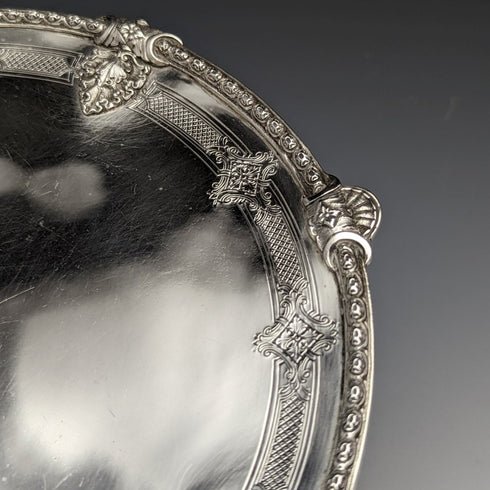 1935 年英國復古純銀蜜餞/塔扎直徑 24 厘米 668 克巴納德