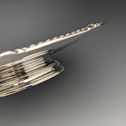 1935 年英國復古純銀蜜餞/塔扎直徑 24 厘米 668 克巴納德