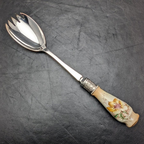 英國復古陶柄沙拉服務器套裝