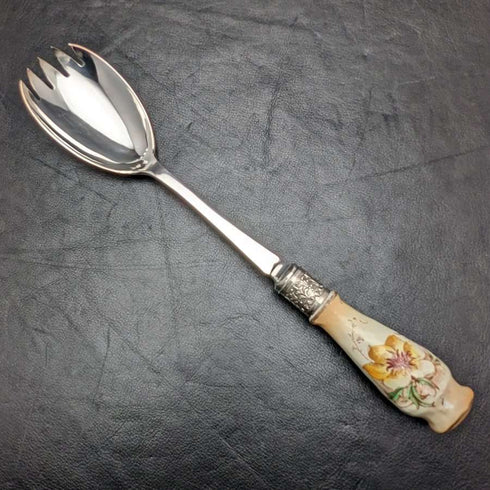 英國復古陶柄沙拉服務器套裝