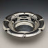 1901 British Antique Sterling Silver Flower Bowl 319g Diameter 23cm Henry Atkins