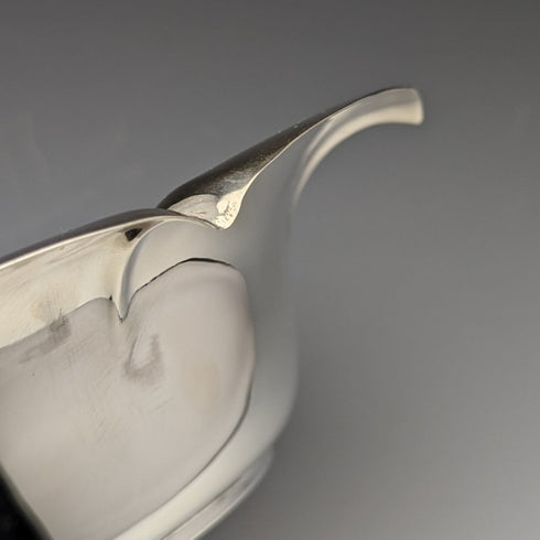 1901年 英国アンティーク 純銀製 フラワー型ボウル 319g 直径23cm Henry Atkins