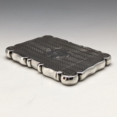 1847 年英國古董純銀名片盒 66 克愛德華史密斯