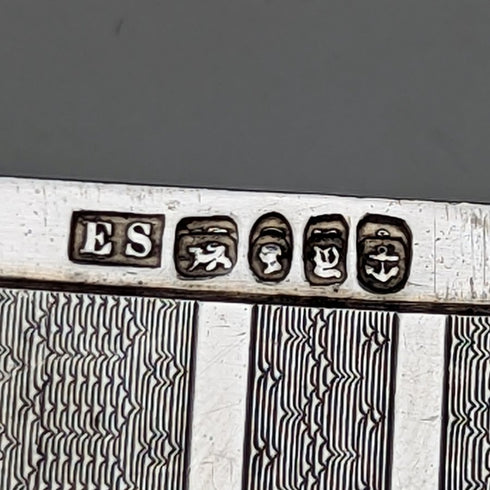 1847 年英國古董純銀名片盒 66 克愛德華史密斯