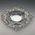 British Antique Silver Plate Large Basket Flower Engraving Operating Handle 548g