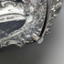 British Antique Silver Plate Large Basket Flower Engraving Operating Handle 548g