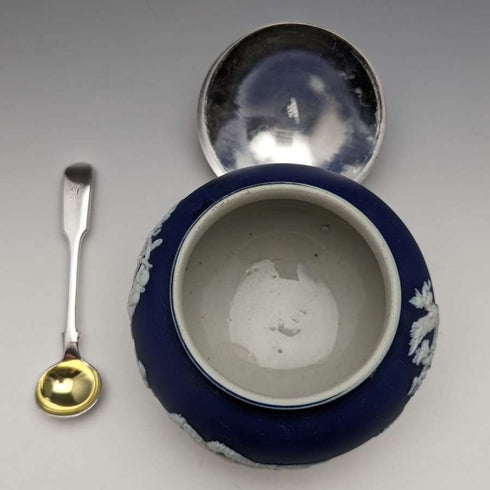 Azucarero de jasperware vintage británico, William Adams
