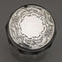1882 British Antique Small Glass Bottle Pure Silver Lid 110g
