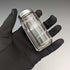1882 British Antique Small Glass Bottle Pure Silver Lid 110g