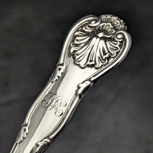 1832年 英国アンティーク 純銀製 クリスニングカトラリーセット