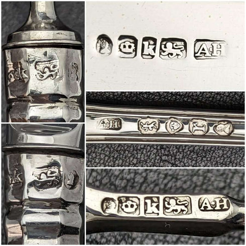 1832 British antique sterling silver cutlery set