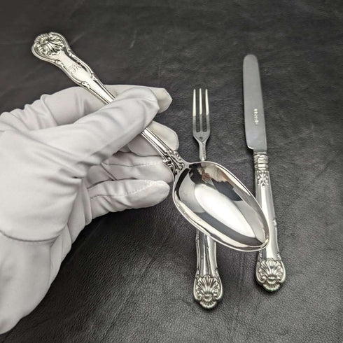 1832 British antique sterling silver cutlery set