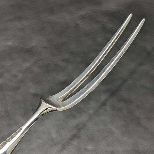 1925 British Vintage White Pearl Shell Handle Sterling Silver Blade Dessert Cutlery 4x2 Set