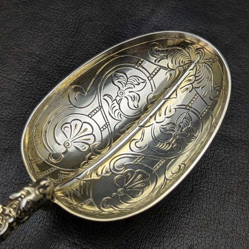 1936 British Vintage Sterling Silver Large Anoiting Spoon 96g