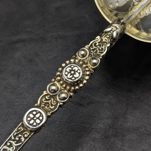 1936年 英国ヴィンテージ 純銀製 大型アノイティングスプーン 96g