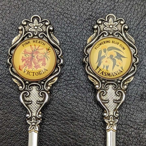 Made in Australia vintage silver plated teaspoon set of 6 in a case