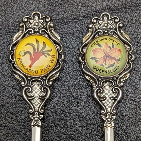 Made in Australia vintage silver plated teaspoon set of 6 in a case