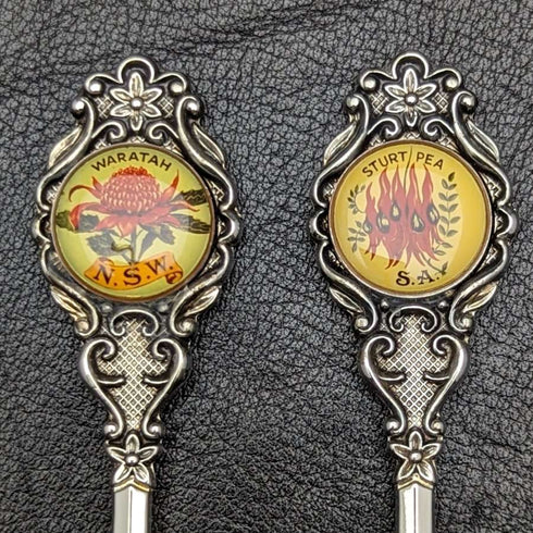 Made in Australia vintage silver plated teaspoon set of 6 in a case